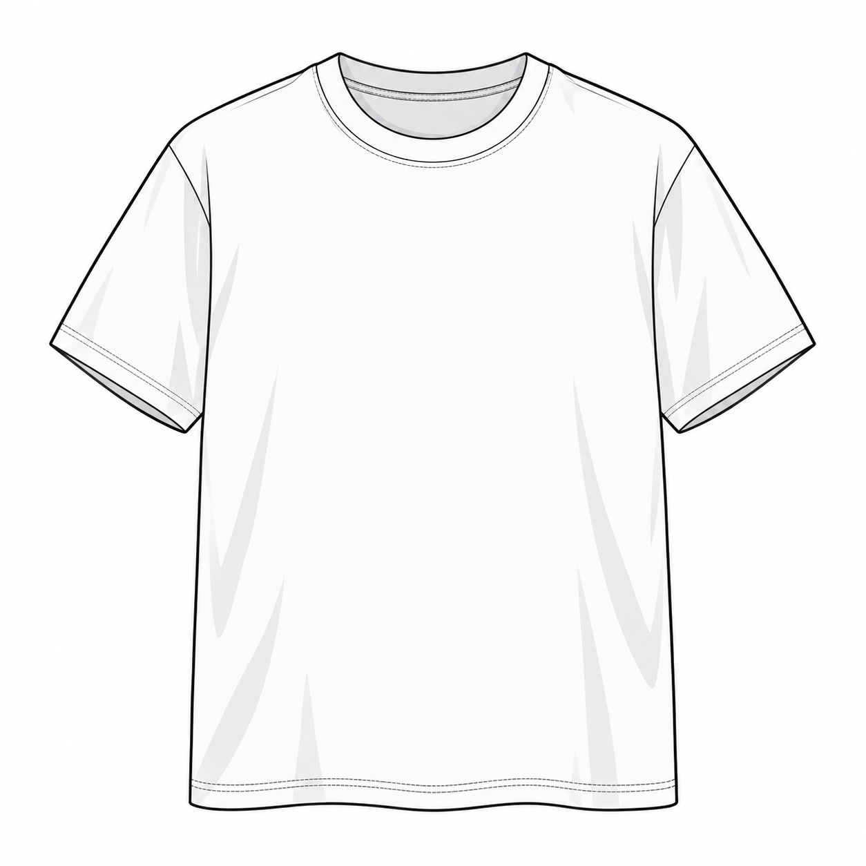 Camiseta de cuello redondo lavada MUSEBEAU
